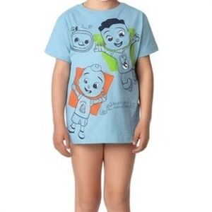Cocomelon Boys Light Blue JJ Graphic T-Shirt Size 5T Playwear Tee Fun Character
